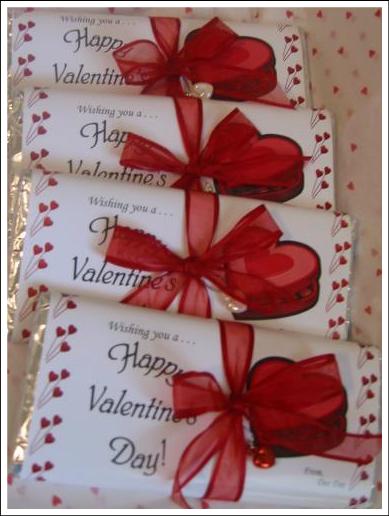 Custom wrapper with ribbon and heart charms.